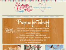 Tablet Screenshot of myvintageaffair.com